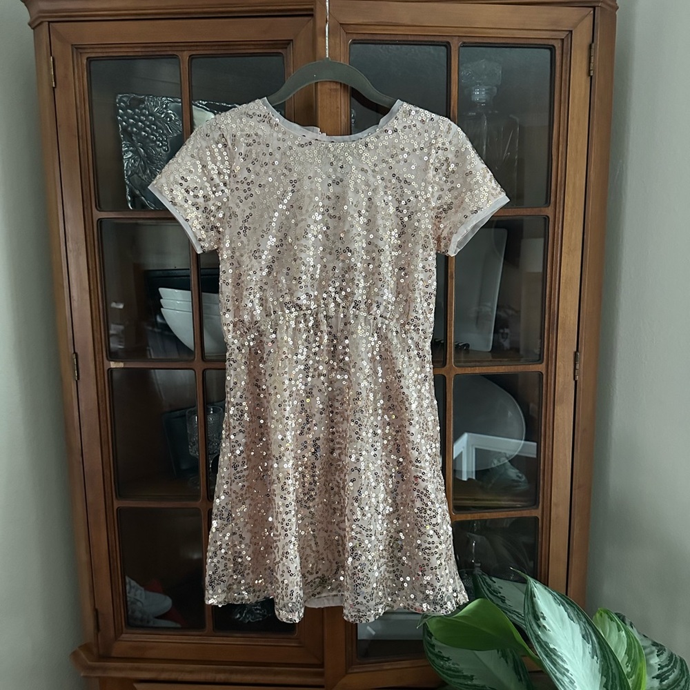 GAP Shimmering Gold Sequin Dress